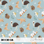 Stoffdesign - G'Day Mate Australien - alle rauchmint - nicht exkusiv - Sewando