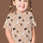 Stoffdesign - G'Day Mate Australien - alle Tiere beige - nicht exkusiv - Sewando