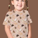 Stoffdesign - G'Day Mate Australien - alle Tiere beige - nicht exkusiv - Sewando
