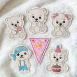 Stickdatei Teddy Wimpel / Wimpelkette XXL Set