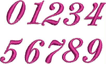 Stickdatei Schrift ABC 25mm Alphabet Buchstaben Set 400 - Sewando