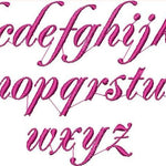 Stickdatei Schrift ABC 25mm Alphabet Buchstaben Set 400 - Sewando