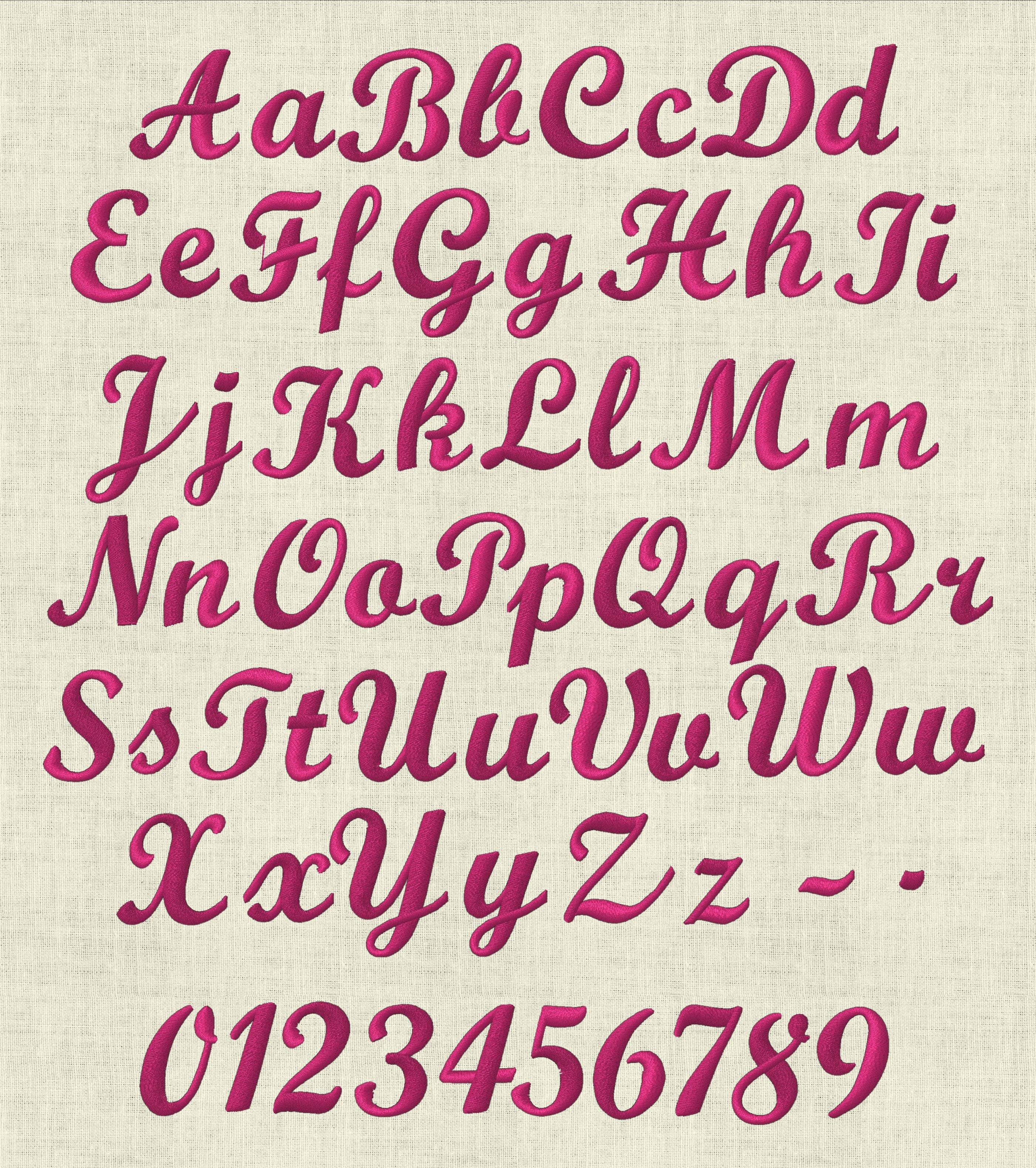Stickdatei Schrift mit Herz ca. 50mm Set 973 - Sewando