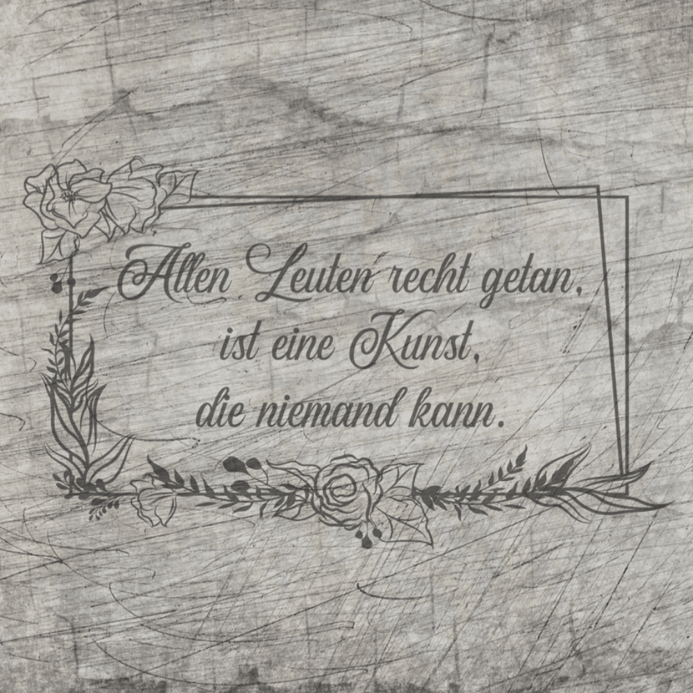 *Allen Leuten* Plotterdatei - Sewando