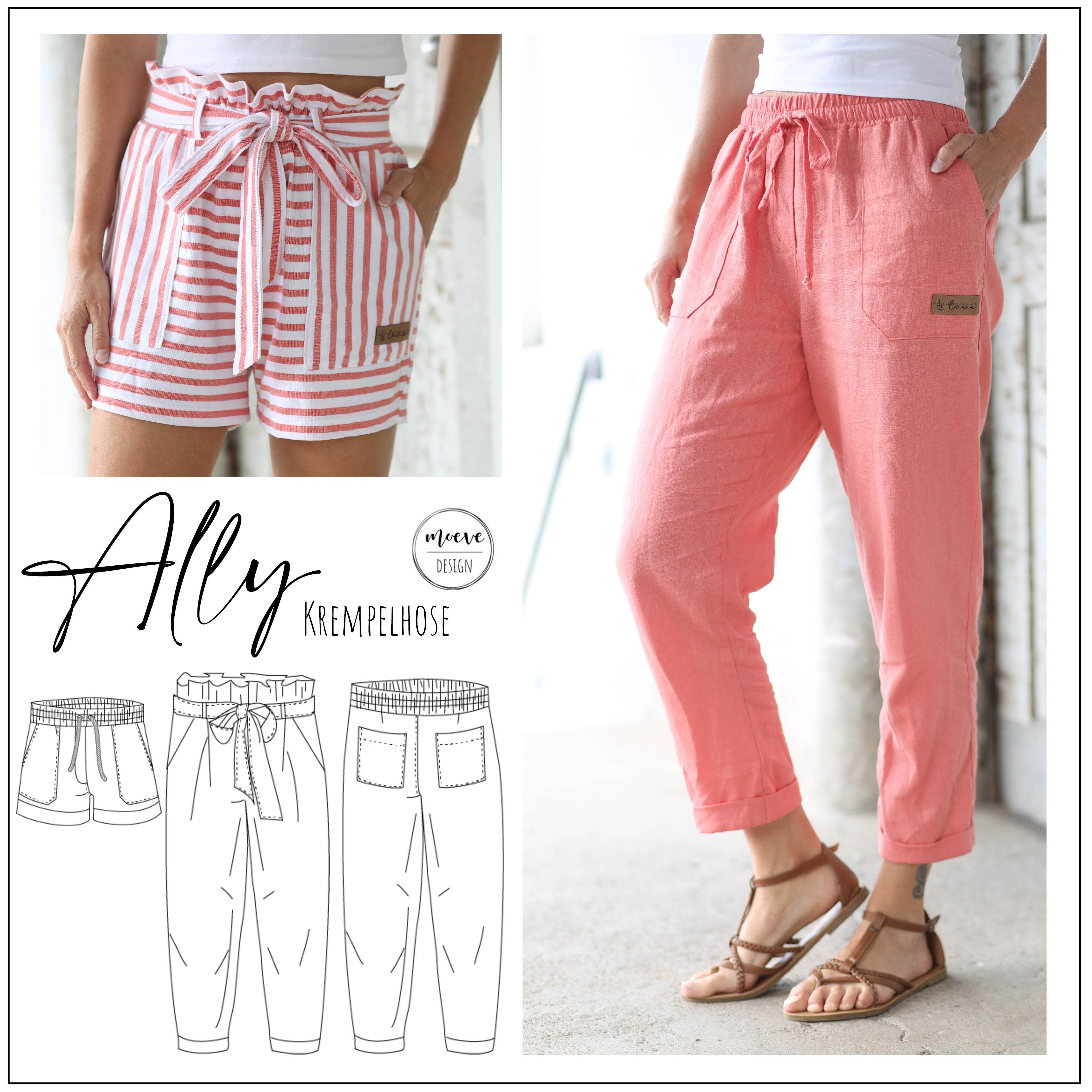 Schnittmuster Hose Ally Gr. 32 - 52 - Sewando