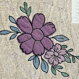 Stickdatei Doodle Applikation - Blume Amalia -  6 Größen 5 Dateiformate - Inkl. Anleitung