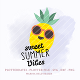 Plotterdatei süße Ananas sweet summer vibes - Sewando