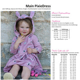 Schnittmuster Main PixieDress - Kinderkleid mit Ohren in versch. Längen - Größe 80-164