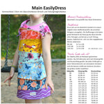 Schnittmuster Main EasilyDress - Restekleidchen, überschnittene Ärmel - Gr. 80-164 - Sewando