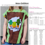 Schnittmuster Main ChillShirt - Langarm/Kurzarm Shirt mit überschnittenen Ärmeln & Teilungen - 80-164 - Sewando