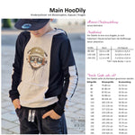 Schnittmuster Main HooDily - Kinderpullover mit Biesen, Bauchtaschenoption & Kapuze/Kragen - 80-164 - Sewando
