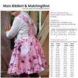 Schnittmuster Main BibSkirt - Latzkleid / Latzrock - 68-164 + Gratis MatchingShirt - Sewando