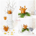 ohRudi * Free-eBook - Schnittmuster * Rentier - Geschenke-Anhänger - XMAS - Sewando