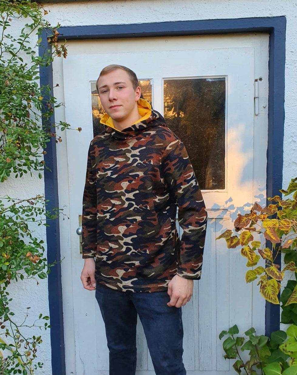 Hoody MICHA Schnittmuster+Nähanleitung Gr. L-10XL | BU 118-158 cm : - Sewando