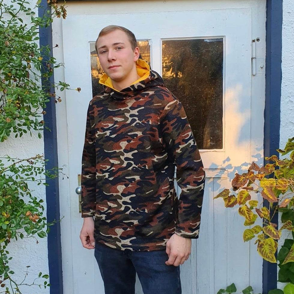 Hoody MICHA Schnittmuster+Nähanleitung Gr. L-10XL | BU 118-158 cm : - Sewando