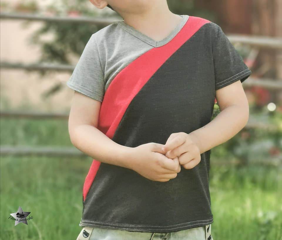 Blockshirt Benni Shirt Schnittmuster 50-170 - Sewando