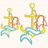 2x Stickdatei Ankernixe Satinstick - Sewando