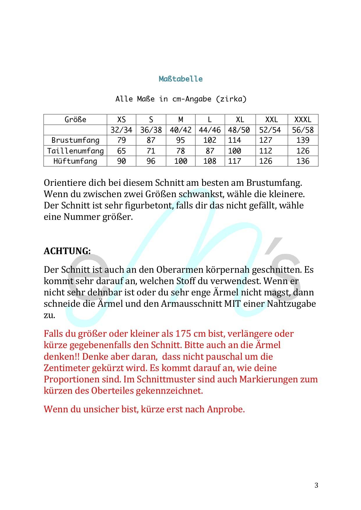 Schnittmuster Shirt Kleid AMALIA Gr. XS-XXXL : - Sewando