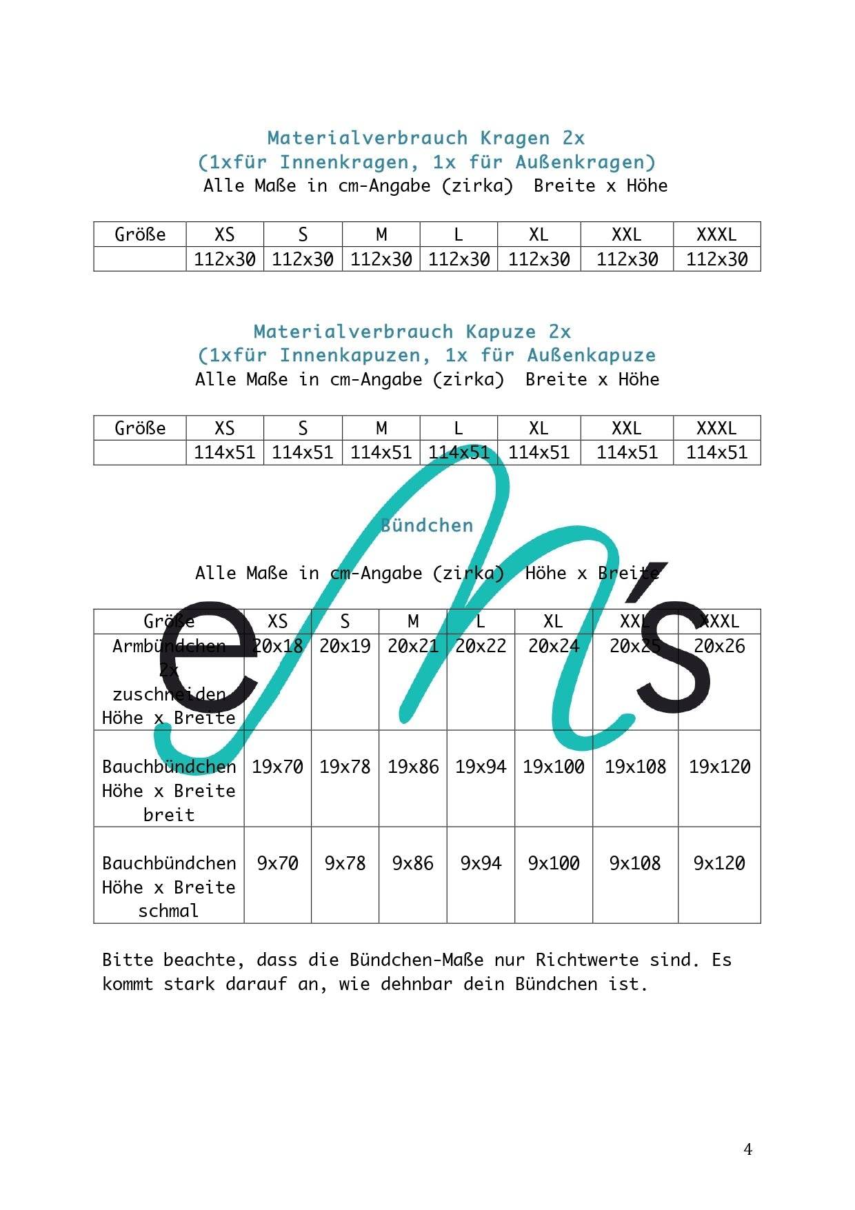 Schnittmuster Hoodie JOLINE Gr. XS-XXXL+ gratis Plotterdatei : - Sewando