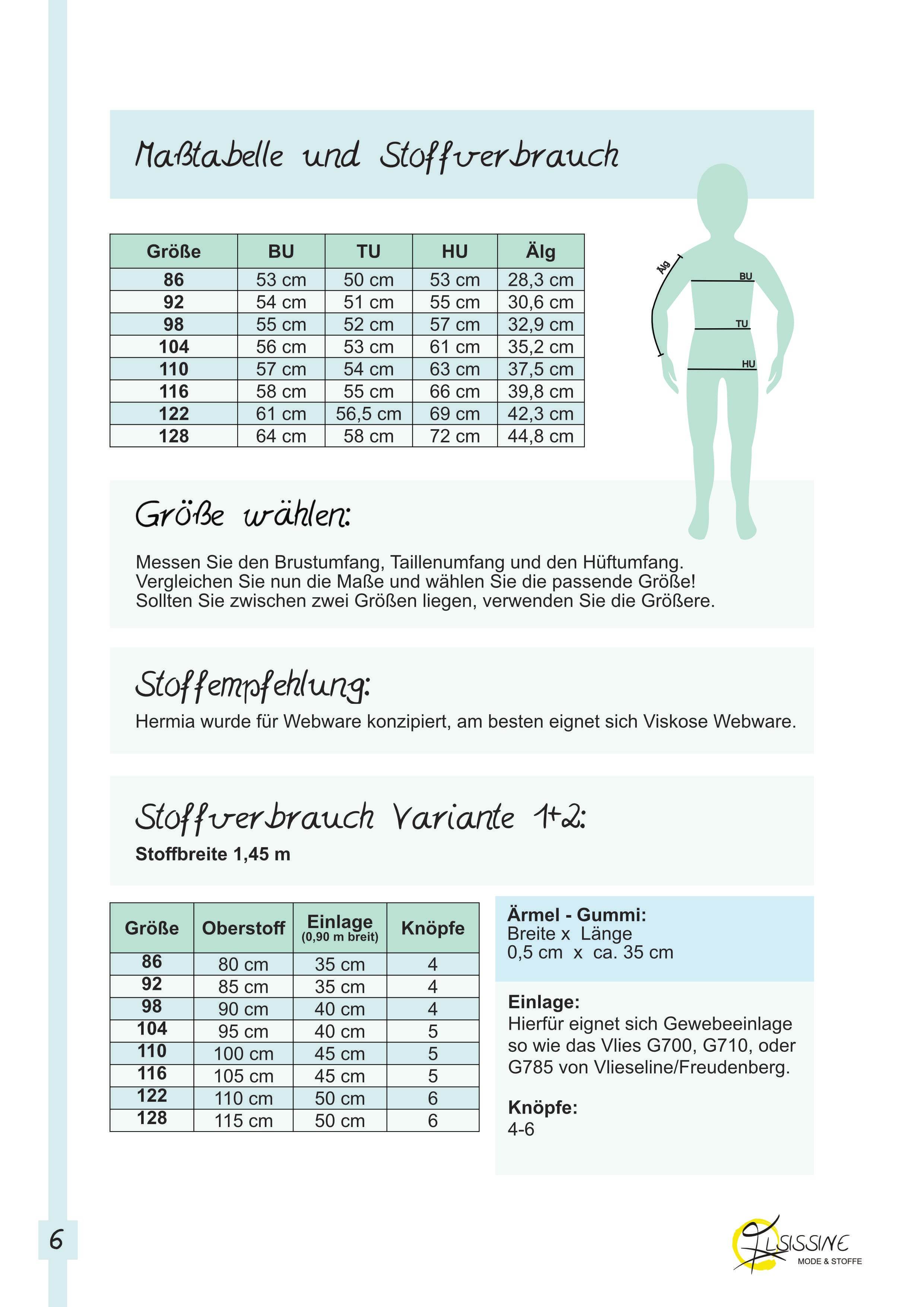 Schnittmuster Ebook Bluse Hermia Gr. 86-128 : - Sewando