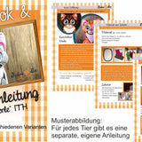 Katze Stickdatei | Cat Embroidery File | ITH Plüschtier Morle | 16x26 Rahmen | Sofort-Download