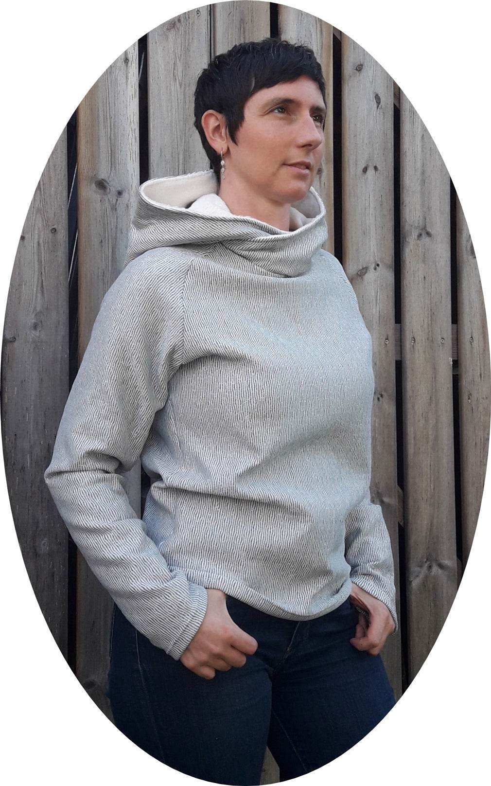 Raglan Sweater & Hoodie Schnittmuster+Nähanleitung Gr. XS-XL | BU 83-116 CM : - Sewando