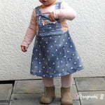 Schnittmuster Main BibSkirt - Latzkleid / Latzrock - 68-164 + Gratis MatchingShirt - Sewando