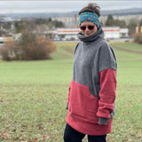 Schnittmuster Oversized Hoodie Weites Winter Meer Damen
