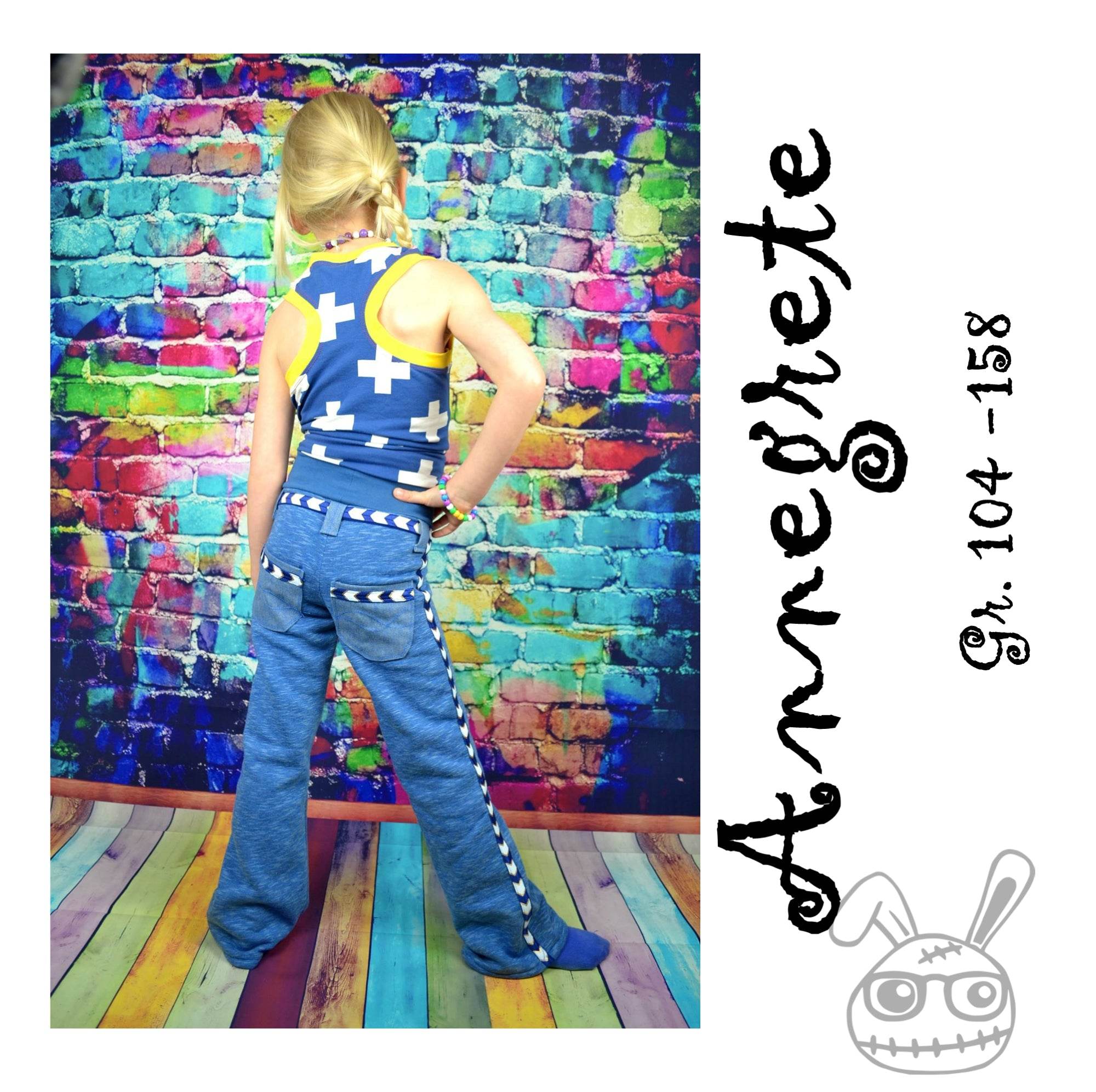 Schnittmuster Annegrete Hose Gr. 104 - 158 - Sewando