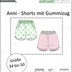Schnittmuster Anni - Lässige Shorts mit Gummizug Gr. 34-50 - Sewando
