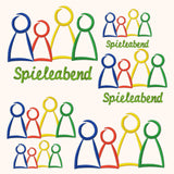6x Stickdatei "Spielfiguren" Satinstick