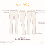 Mid-Rise Leggings mit Foldover-Bund und Flared Leg (Schnittmuster) – Gr. 30-48