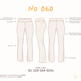 Mädchen Leggings nähen – Flared Leg mit Foldover-Bund (Schnittmuster) - Gr. 110-164