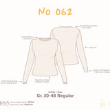 Longsleeve mit Rundhalsausschnitt (Slim Fit) – Schnittmuster – Gr. 30–48