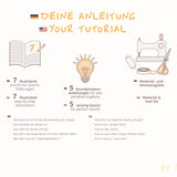 Kinder Leggings Schnittmuster – Mid-Rise mit Foldover-Bund & 5 Längen  - Gr. 110-164