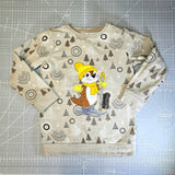 Stickdatei Ski Otter Willi - Doodle Applikation Winterfreunde 5 Größen 13x18 - 20x30