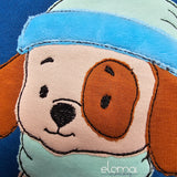 Stickdatei Schlitten Hund Freddy - Doodle Applikation Winterfreunde 5 Größen 13x18 - 20x30