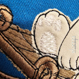 Stickdatei Schlitten Hund Freddy - Doodle Applikation Winterfreunde 5 Größen 13x18 - 20x30