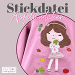 Stickdatei - Apfelmädchen - Sewando