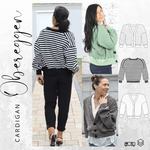 Schnittmuster Oversize Cardigan OBEREGGEN Gr. 32-56 : - Sewando