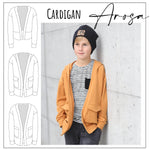 Schnittmuster Cardigan Arosa Gr. 86 - 164 - Sewando