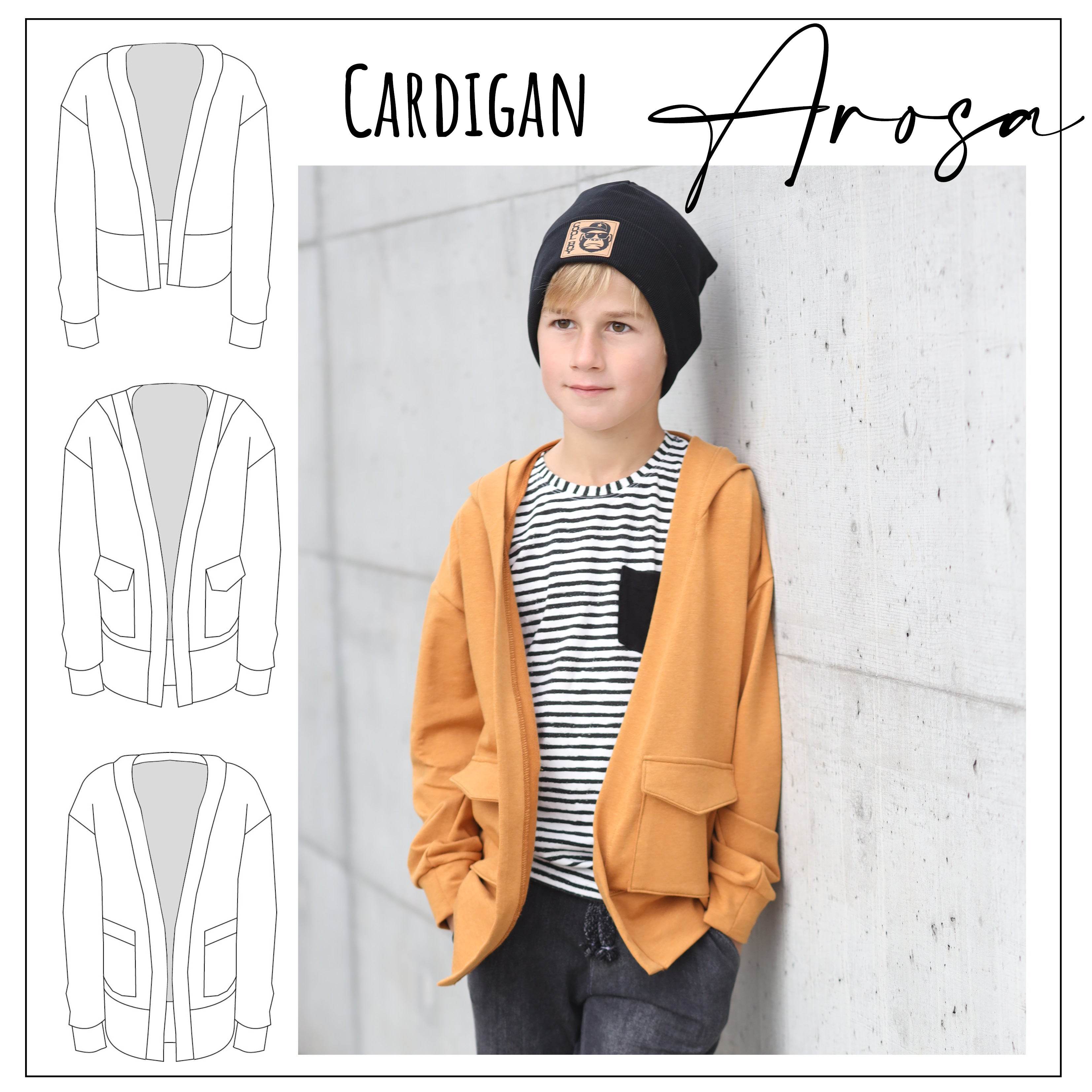 Schnittmuster Cardigan Arosa Gr. 86 - 164 - Sewando