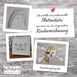 PLOTTERDATEI aus KINDERZEICHNUNG nach deinen Vorgaben - Sewando