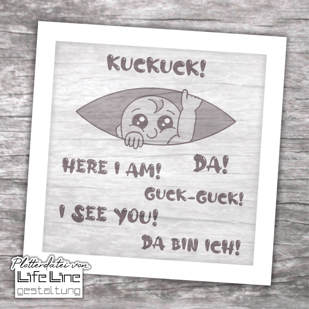 Plotterdatei KUCKUCK svg + dxf - Sewando