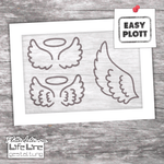 Plotterdatei FLÜGEL svg + dxf - Sewando