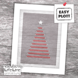 Plotterdatei WEIHNACHTSKARTE TANNENBAUM svg + dxf - Sewando