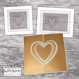 Plotterdatei KARTE MIT HERZ svg + dxf - Sewando