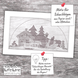 Plotterdatei SCHWIBBOGEN SCHLITTENFAHRT svg + dxf - Sewando