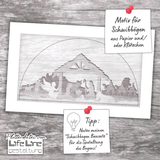 Plotterdatei SCHWIBBOGEN KRIPPE svg + dxf - Sewando