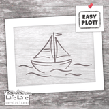 Plotterdatei SCHIFF svg + dxf - Sewando